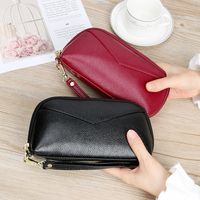 Black Royal Blue Pu Leather Solid Color Square Clutches main image 5