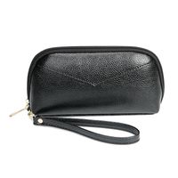 Black Royal Blue Pu Leather Solid Color Square Clutches main image 4