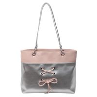 Femmes Moyen Faux Cuir Bloc De Couleur De Base Carré Fermeture Éclair Sac À Main sku image 3