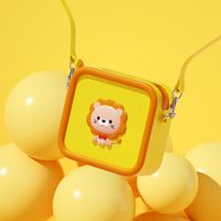 Kid'S Silica Gel Animal Cute Square Zipper Crossbody Bag sku image 4
