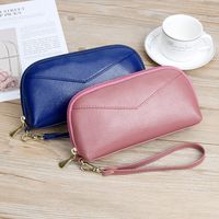 Black Royal Blue Pu Leather Solid Color Square Clutches main image 2