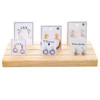 Simple Style Solid Color Solid Wood Jewelry Rack main image 5