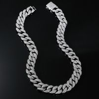 Hip-hop Exaggerated Chain Alloy Plating Inlay Rhinestones Men's Necklace main image 3