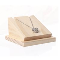 Simple Style Geometric Solid Wood Jewelry Rack sku image 1