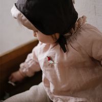 Simple Style Solid Color Linen Baby Clothing Sets main image 2