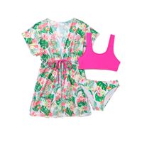 Muchachas Floral Ditsy Traje De Baño Dividido Traje De Baño Para Niños main image 4