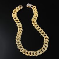 Hip-hop Chain Alloy Plating Men's Necklace main image 1