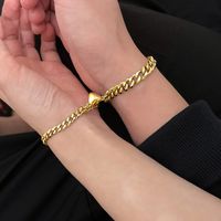 Moda Estrella Forma De Corazón Aleación Pareja Pulsera 1 Pieza sku image 2