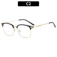 Business Solid Color Ac Square Full Frame Optical Glasses sku image 2