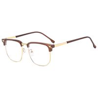 Casual Simple Style Solid Color Ac Square Full Frame Optical Glasses main image 5