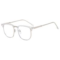 Casual Simple Style Solid Color Ac Square Full Frame Optical Glasses main image 4