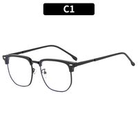 Casual Simple Style Solid Color Ac Square Full Frame Optical Glasses sku image 1