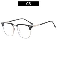 Casual Simple Style Solid Color Ac Square Full Frame Optical Glasses sku image 3