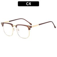 Casual Simple Style Solid Color Ac Square Full Frame Optical Glasses sku image 4