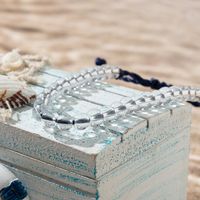 Vacances Bohémien Plage Rond Verre Perlé Cordon Femmes Bracelets main image 3