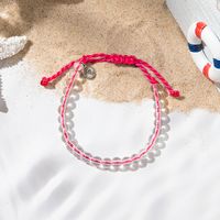 Vacation Bohemian Beach Round Glass Beaded Drawstring Women's Bracelets sku image 4