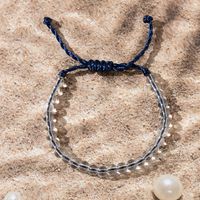 Vacation Bohemian Beach Round Glass Beaded Drawstring Women's Bracelets sku image 1