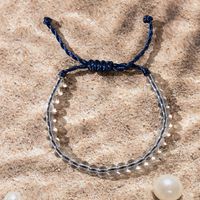 Vacaciones Bohemio Playa Ronda Vidrio Con Cuentas Cordón Mujeres Pulsera sku image 1