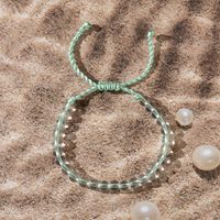 Vacation Bohemian Beach Round Glass Beaded Drawstring Women's Bracelets sku image 5