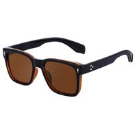 Simple Style Solid Color Pc Square Full Frame Men's Sunglasses sku image 9