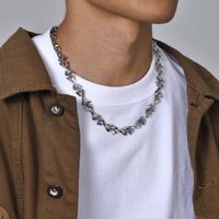 Hip-Hop Punk Letter Alloy Men's Necklace main image 3