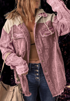 Women's Streetwear Color Block Single Breasted Coat Casual Jacket main image 3