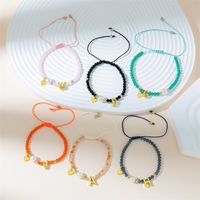 Simple Style Letter Artificial Crystal Beaded Braid Women's Bracelets main image 1