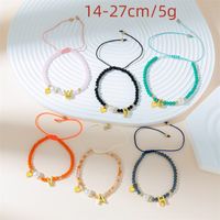 Simple Style Letter Artificial Crystal Beaded Braid Women's Bracelets main image 2
