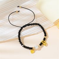 Simple Style Letter Artificial Crystal Beaded Braid Women's Bracelets main image 7