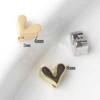 20 PCS/Package Alloy Heart Shape Beads main image 2