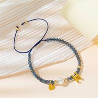 Simple Style Letter Artificial Crystal Beaded Braid Women's Bracelets sku image 5
