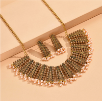 Vintage Style Color Block Square Alloy Plating Inlay Rhinestones Women's Jewelry Set main image 3