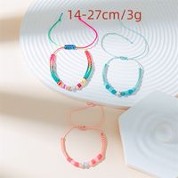 Basic Color Block Star Artificial Crystal Beaded Braid Women's Bracelets main image 2