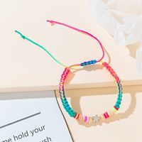 Basic Color Block Star Artificial Crystal Beaded Braid Women's Bracelets sku image 1