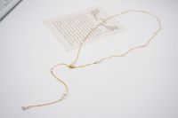 Edelstahl 304 Süßwasserperle Titan Stahl Vergoldet Barocker Stil Ferien Perlen Überzug Geometrisch Halskette main image 6