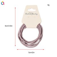 Women's Simple Style Solid Color Cloth Rubber Band main image 2