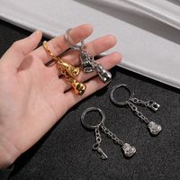 Simple Style Boxing Gloves Key Lock Titanium Steel Plating 18K Gold Plated Bag Pendant Keychain main image 10