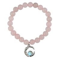 Décontractée Fait Main Lune Cristal Artificiel Perlé Fait Main Incruster Pierres Précieuses Artificielles Strass Femmes Bracelets sku image 1