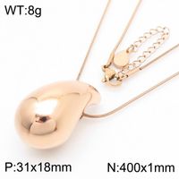 1 Pair Modern Style Water Droplets Plating Stainless Steel 18K Gold Plated Ear Studs sku image 71