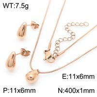 1 Pair Modern Style Simple Style Solid Color Plating Stainless Steel 18K Gold Plated Earrings sku image 73
