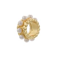 1 Piece Brass Artificial Pearls Round Beads sku image 3