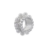 1 Piece Brass Artificial Pearls Round Beads sku image 4