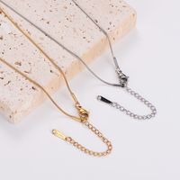 Stainless Steel 18K Gold Plated Elegant Water Droplets Pendant Necklace main image 7