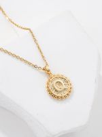 Simple Style Commute Letter Copper Plating 18k Gold Plated Pendant Necklace main image 6