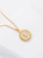 Simple Style Commute Letter Copper Plating 18k Gold Plated Pendant Necklace main image 4