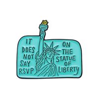 Cute Cartoon Character Statue Of Liberty Alloy Plating Unisex Brooches main image 6