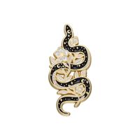 Vintage Style Flower Snake Butterfly Alloy Plating Unisex Brooches sku image 2