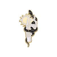 Vintage Style Flower Snake Butterfly Alloy Plating Unisex Brooches sku image 5