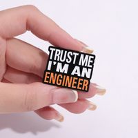 Cute Letter Alloy Plating Unisex Brooches main image 2