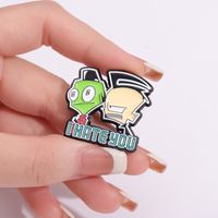 Cute Funny Animal Cartoon Character Alloy Plating Unisex Brooches main image 3
